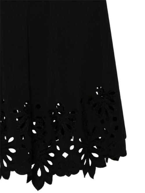 Black crepe texture cut-out skirt Ermanno Scervino | D442O322ILM95708